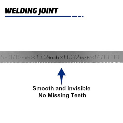 35-3/8 Inch Bandsaw Blade 14/18 TPI, Compatible with for Milwaukee 2829-20 Portable Band Saw Blade, 35-3/8" x 1/2" x .020" 14/18 TPI, 3-Pack - size: 35-3/8" x 1/2" x .020" 14/18 TPI
