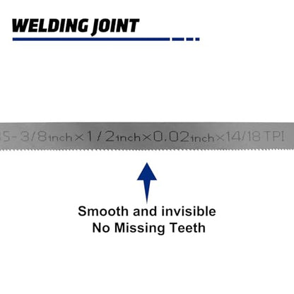 35-3/8 Inch Bandsaw Blade 14/18 TPI, Compatible with for Milwaukee 2829-20 Portable Band Saw Blade, 35-3/8" x 1/2" x .020" 14/18 TPI, 3-Pack - size: 35-3/8" x 1/2" x .020" 14/18 TPI