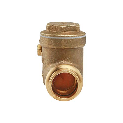 Midline Valve 622S224 Swing Check Valve, Backflow Prevention, Lead-Free 2 in. Press Connections, Cast Brass, 2 - size: 2 in., style: Single Pack