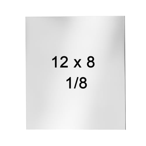 304 Stainless Steel Sheet - 12" X 8" X 1/8" Thin Stainless Steel Plate 1/8 Inch Thickness with Protective Film Metal Sheets Stock Sheets for Kitchen DIY Crafting etc. (305 x 203 x 3 mm) - size: 12X8X1/8inch
