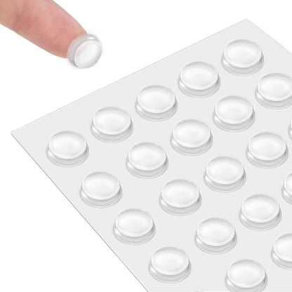 Silicone 160 Pcs Cabinet Door Bumpers Round, Self Adhesive Bumpers - size: 160