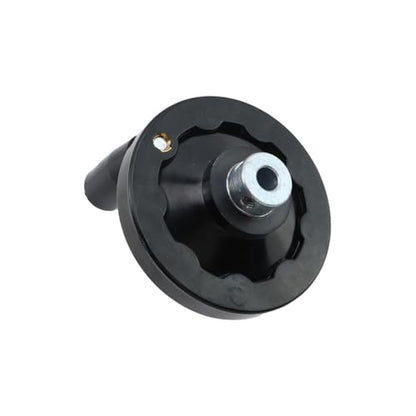 2 Pcs Black 3.15"/ 80mm Wooden back corrugated Hand Wheel - style: 2 Pcs 80mm Dia.× 8mm Hole Dia.(with Allen Wrench)