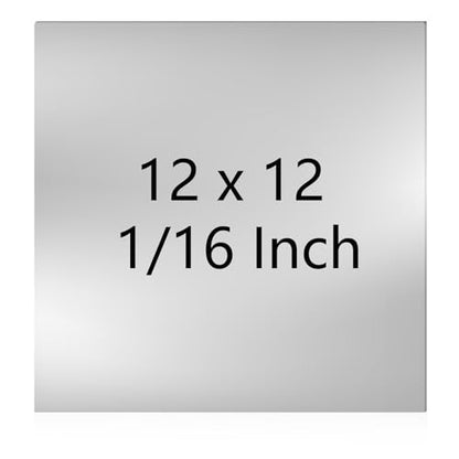 Rocaris 12" X 12" X 1/16" 304 Stainless Steel Sheet Plates Metal - size: 12x12x1/16 inch