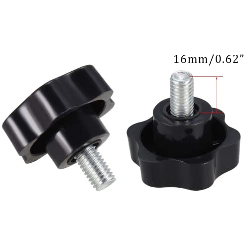 M10 x 16mm Thread Clamping Knob, Thumb Screw, Star Hand Knob Tightening Screw Knob for Machinery, 10Pcs - size: M10 x 16mm