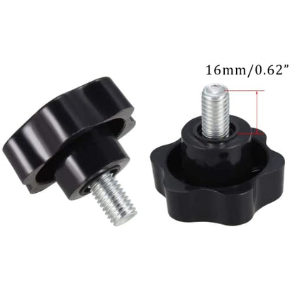 M10 x 16mm Thread Clamping Knob, Thumb Screw, Star Hand Knob Tightening Screw Knob for Machinery, 10Pcs - size: M10 x 16mm
