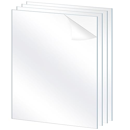 Lyeasw 11x14 Plexiglass Acrylic Sheets for Picture Frame Glass Replacement, Crafting Projects, DIY Display, Clear Styrene Sheets 11x14 Plastic Cover - size: 11x14