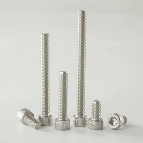 M8x1.25 x 65mm Socket Head Cap Screws Metric, 304 Stainless Steel (A2-70), Allen Socket Drive, Bright Finish, Full Machine Thread, Quantity 10 - size: M8 x 65mm(10PCS)