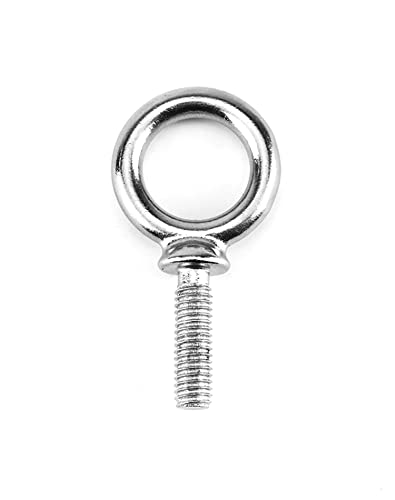 QWORK Eye Bolt, 10 Pack 3/8" x 1-1/4" UNC Marine Grade Stainless Steel Lifting Ring Threaded Eyebolts - color: 10 Pack, size: 3/8"-16 x 1"
