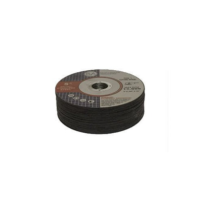 Benchmark Abrasives 5 Inch Aluminum Oxide Self Sharpening Grinder Cut Off Wheels for Meta and Steel, .045" Thick 7/8" Arbor, Angle Grinder Cutting Disc, Type 1 Thin Grinding Cutting Wheel - 25 Pack