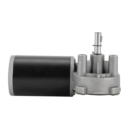 Electric Gear Motor 24VDC, 80W, High Torque Speed Reducing 220 RPM, 154lbs Load Capacity (Left Side)
