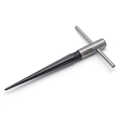 6-Flute Tapered Reamer 1/8 to 1/2 Inch T Handle for Guitar Luthier