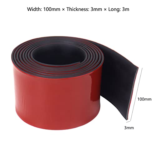 Rubber Strips with Adhesive Backing 4 in x 1/8 in x 10 FT Neoprene Gaskets and Seals, Rubber Sheets, Rolls & Strips for Gaskets Pads Seals Crafts Protection - size: 4In x 1/8In x 10Ft, style: Backing Adhesive