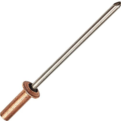 60Pcs Closed End Pop Rivets Kit, 1/8" x1/4,23/64",7/16" 3 Sizes (20 Each) - color: Copper Stainless Steel, size: 1/8"x1/4",23/64",7/16"