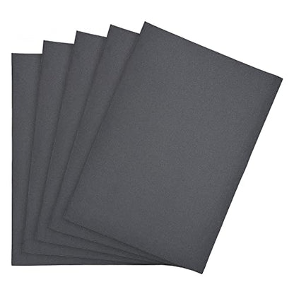 uxcell 400 Grits Sanding Sheets 9-inch x 11-inch Wet Dry Silicon Carbide Sandpaper for Wood Furniture Metal Polishing 5pcs - style: 400 Grit
