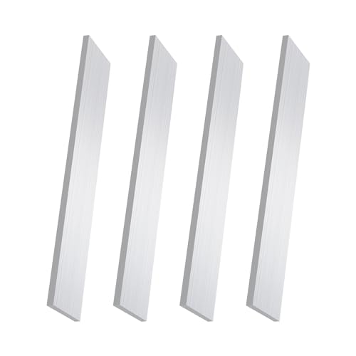 6061 Aluminum Flat Bar, 1/4" x 1" x 10" Rectangle Aluminum Bar Stock, T6511 Solid Mill Stock for Industrial Building, DIY Projects, Metal Crafting and Fabrication（4 Pcs ） - size: 1/4" x 1" x 10"