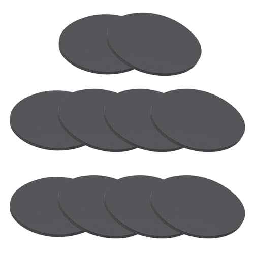 PATIKIL Rubber Solid Discs Washers, 10 Pcs 25mm OD x 1mm Thick Rubber Round Gasket Pad Bushings Spacer Washer for DIY Gasket Craft, Black - size: 25mm x 1mm