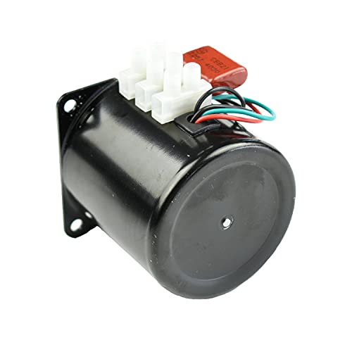 60KTYZ 110V 20-24RPM Reduction Motor Reversible with Bracket Fixed Seat and Power Cord Switch Plug Extension - size: 20-24r/min+ Bracket+Power cable