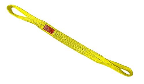 Kennedy Wire Rope & Sling Company 3inches x 4' 2-Ply Twist Eye Polyester Lifting Sling (Various Sizes in Listing) Made in The USA - color: 3" 2-Ply Twist Eye (Type 4), size: 3" x 4'
