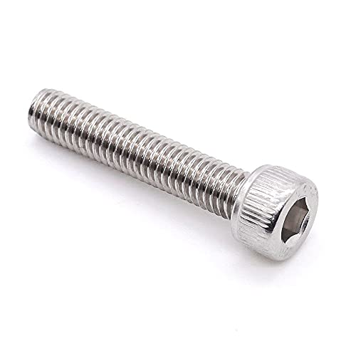 1/4-20 x 1-3/4" (25 pcs) Socket Head Cap Screws, Allen Hex Drive, 18/8 Stainless Steel 304, Full Thread, Bright Finish, Coarse Thread - size: 1/4-20 x 1-3/4"