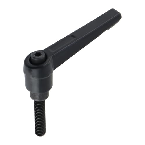 Clamping Lever Handles M6 x 25mm Push Button Ratchet Lever Male Threaded Stud Adjustable Handles Hand Knobs Rotating Screw Handles Bolts with Locking Lever -6pcs - size: M6 x 25mm