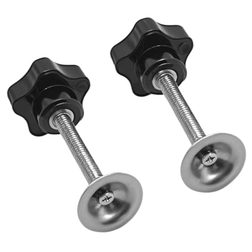 Star Handle Hand Screw with Pressure Plate Used Thread Clamping Knob Quick Removal Replacement Parts with Nuts and Washers Stainless Steel Five Star Knobs Assortment Kit ﻿(M10*80mm) - size: M10*80mm