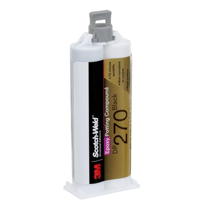 3M Scotch-Weld Epoxy Potting Compound DP270, Black, 48.5mL Duo-Pak, 1 Each - size: 48 mL (1.64 fl oz)