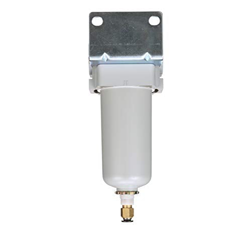 PneumaticPlus SAFM400-N04BD-MEP Coalescing Filter 1/2" NPT, 0.1 Micron - size: 1/2" NPT, style: Metal Bowl - Auto Drain