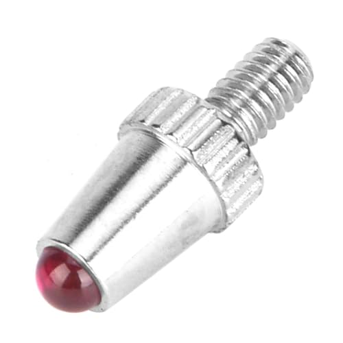 2 Pack Contact Points for Dial Indicators, Ruby Ball Tip, M2.5