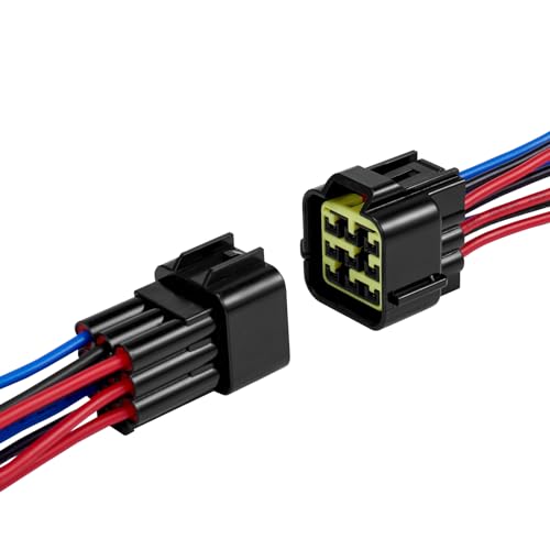 9 Pin Waterproof Wire Connector,16AWG Male Female Plug - size: 9pin way