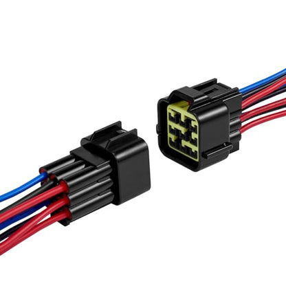 9 Pin Waterproof Wire Connector,16AWG Male Female Plug - size: 9pin way