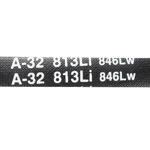 uxcell 5Pcs A32 Classic Wrapped Rubber V-Belt, 34" Lo x 0.51" W x 0.32" H - size: A32