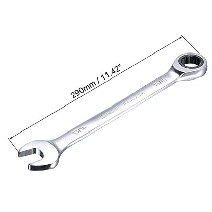 uxcell 13/16 Inch Ratcheting Combination Wrench SAE 72 Teeth 12 Point Ratchet Box Ended Spanner Tools, Cr-V - size: 13/16"