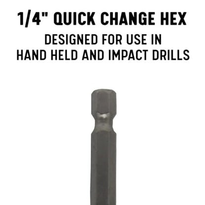 Drill America 1/8" Cobalt Stepped Point Drill Bit with Quick Change Hex Shank - size: 1 Piece (1/8")