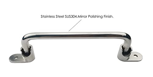 304 Stainless Steel Folding Pulls Cabinet Handle 90 Degrees Folding Pull Handle with Bright Polishing,6-1/5''Hole Center - style: 6-1/5''Hole Center