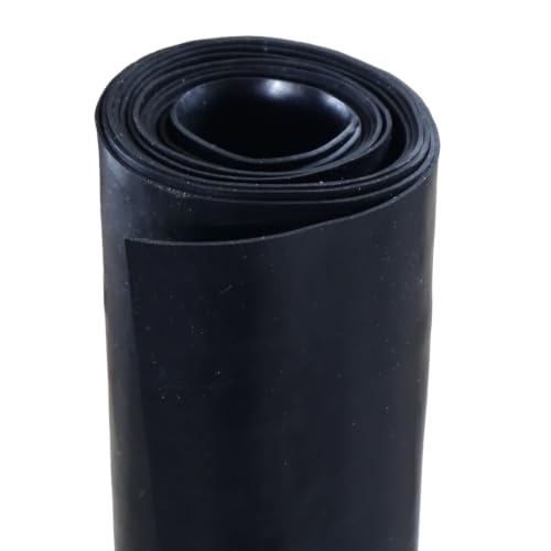 EPDM Rubber Sheet, Black, 60A, 0.031" x 36" x 48" - size: 48 x 36 x 0.031 in.