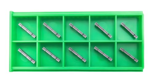 DLTOOLS Industrial MGMN200 PVD Coated(Black&Grey) CNC Grooving Carbide Inserts Cutting Tools for Steel,10pcs - size: DL-MGMN200, style: PVD Coated(black&grey)