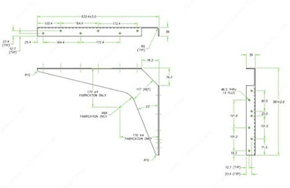 One Pair Workstation Heavy-Duty Reversible Brackets 1000lb. Load Capacity [per Pair] (15" x 21", White) - color: White, size: 15" x 21"