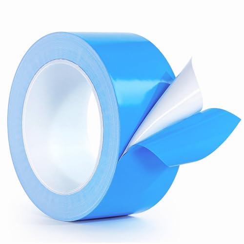 Double Sided Tape Heavy Duty 2 inch x 50FT Thermal Adhesive Tape Insulation/ High Temp Resistant Two Sides Super Sticky Fabric Tape for Mount Heatsink, DIY Crafts Make, Fixed Carpet, Woodworking Item - size: 2inch x 50 Feet