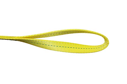 Kennedy Wire Rope & Sling Co. 1" x 7' 2-Ply Twist Eye Polyester Lifting Sling (Various Sizes in Listing) Made in The USA - color: 1" 2-Ply Twist Eye (Type 4), size: 1" x 7'