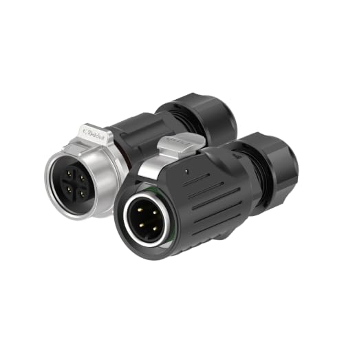 LP16 4PIN Industrial Waterproof Connector IP68 Quickly Plugging Aviation Connector Solder-Assembly M16 4PIN Circular Connector Fast Release Electrical Connector Male Plug&Female Socket - size: 4 Pin, style: Male Plug / Female Socket