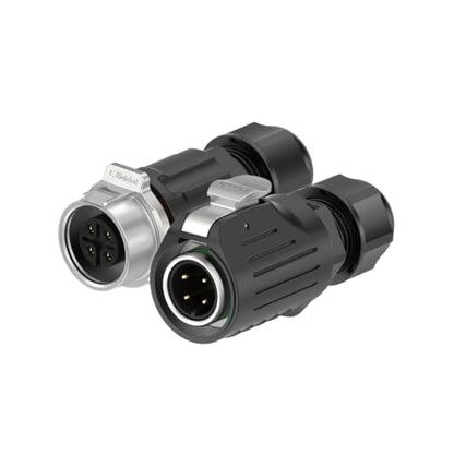 LP16 4PIN Industrial Waterproof Connector IP68 Quickly Plugging Aviation Connector Solder-Assembly M16 4PIN Circular Connector Fast Release Electrical Connector Male Plug&Female Socket - size: 4 Pin, style: Male Plug / Female Socket