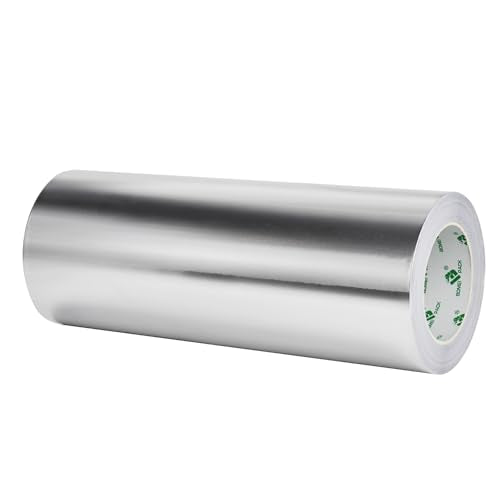BOMEI PACK Aluminum Foil Tape 12" x35 Yds, Aluminum HVAC Tape - HVAC Duct Sealing,Self-Adhesive Metal Tape, Heat Insulation & Ductwork Repairs - Heat Resistant, Waterproof - size: 300mm
