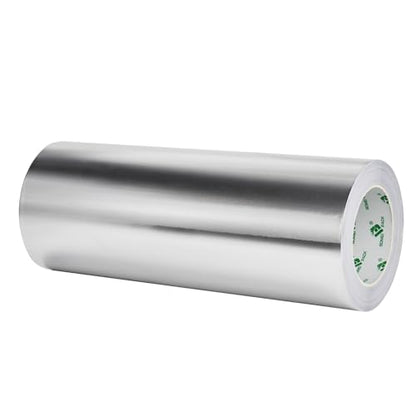BOMEI PACK Aluminum Foil Tape 12" x35 Yds, Aluminum HVAC Tape - HVAC Duct Sealing,Self-Adhesive Metal Tape, Heat Insulation & Ductwork Repairs - Heat Resistant, Waterproof - size: 300mm