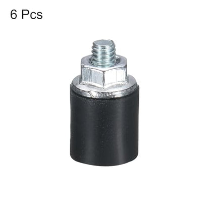 uxcell 6pcs M3x6mm Rubber Isolator Mounts with Studs 8x8mm - size: VD-D8*H8, M3*6
