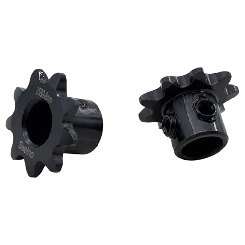 2PCS #25 Roller Chain Sprocket Type B 8mm Bore 9 Tooth, Hardened Antirust 1045 Steel Drive Sprockets 25B9-8mm