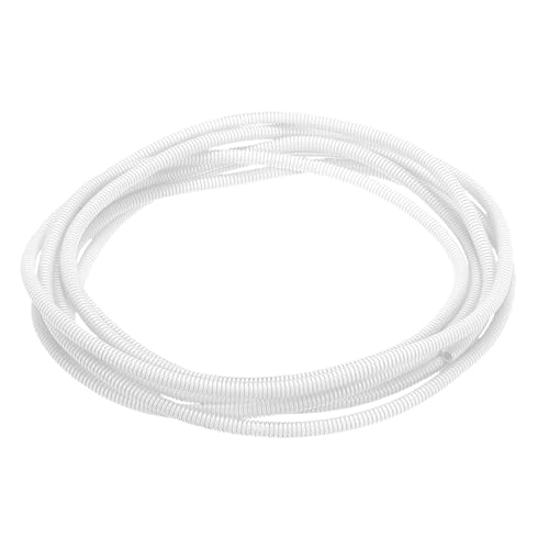 MECCANIXITY Plastic Split Wire Loom Tubing 1/4"(6.5mm) ID 20FT(6m), White - color: White, size: 1/4"(6.5mm) ID x 20FT(6m)