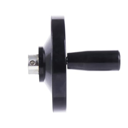 Solid Dished Hand Wheel | 100mm Wheel Diameter | 10mm Mounting Hole - size: Setscrew Style -100MM OD x 10MM Hole