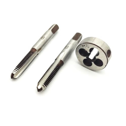 AtticZone M6 x 1.0 Metric Hand Thread Tap and Die Set, Right Hand - size: M6x1.0
