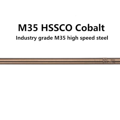 1/8 in. x 12 in. Cobalt Aircraft Extension Drill Bits Set(5PCS), M35 High Speed Steel Drill Bit Extra Long Deep Hole Drilling for Stainless Steel, Plastic and Wood - size: 1/8"x12"(5PCS)