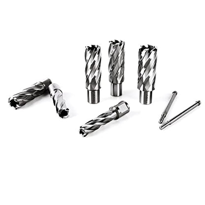 OSCARBIDE 8pc HSS Annular Cutter Set, 2" Cutting Depth,9/16" to 1-1/16"Dia